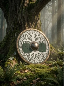 Escudo Vikingo Yggdrasil – Poder de las Raíces Ancestrales