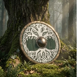 Escudo Vikingo Yggdrasil – Poder de las Raíces Ancestrales