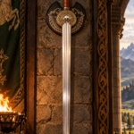 Espada del Rey de los Rohirrim con placa mural - 1