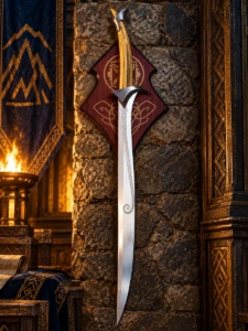 1m Fantasy Elven Sword with Wall Plaque