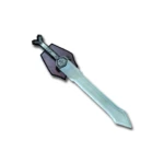 Espada enana de fantasía de 60 cm con placa mural - 2