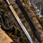 Espada fantástica de 105 cm con pomo de cabeza de caballo - 1