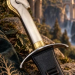 Espada fantástica de 105 cm con pomo de cabeza de caballo - 3