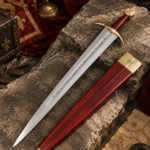 Espada Medieval Tipo XIV con Hoja Grabada - 1