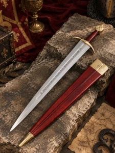 Espada Medieval Tipo XIV con Hoja Grabada