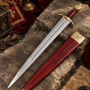 Espada Medieval Tipo XIV con Hoja Grabada