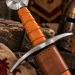 Espada Medieval Tipo XV del Siglo XIV con Pomo de Rueda y Cruceta Curva - 3