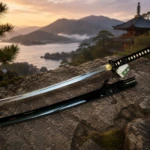 Katana Japonesa Kobuse Negra de Doble Acero – Hoja Laminada - 1