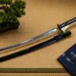 Katana Japonesa Sōshū Kitae Azul con Hoja de Acero Laminado - 1