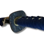 Katana Japonesa Sōshū Kitae Azul con Hoja de Acero Laminado - 4