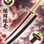 Katana Nichirin Negra y Oro Decorada – Demon Slayer (Sin Filo) - 1