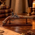 Pistola de Chispa de 2 Cañones de Napoleón – Saint-Étienne, Francia 1806 - 1