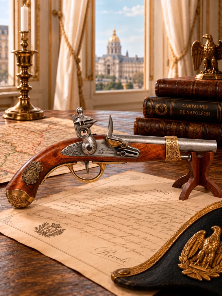 Pistola de Chispa de Napoleón – Saint-Étienne, Francia 1806 - 1