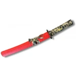 Tantō Japonés Rojo Flor de Cerezo (Sakura) – Acero 1045 - 2
