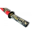 Tantō Japonés Rojo Flor de Cerezo (Sakura) – Acero 1045 - 4