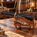 Cañón naval británico del siglo XVIII en miniatura, 28 cm - 2