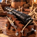 Cañón naval británico del siglo XVIII en miniatura, 28 cm - 4