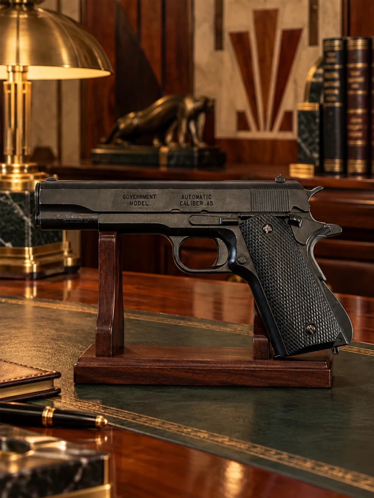 Pistola 1911 negra calibre .45 USA (igual que la P1227), no desmontable. - 1