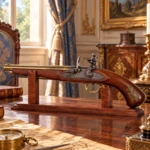 Pistola de chispa zurda con escudo de Napoleón – Francia, finales del s. XVIII - 1