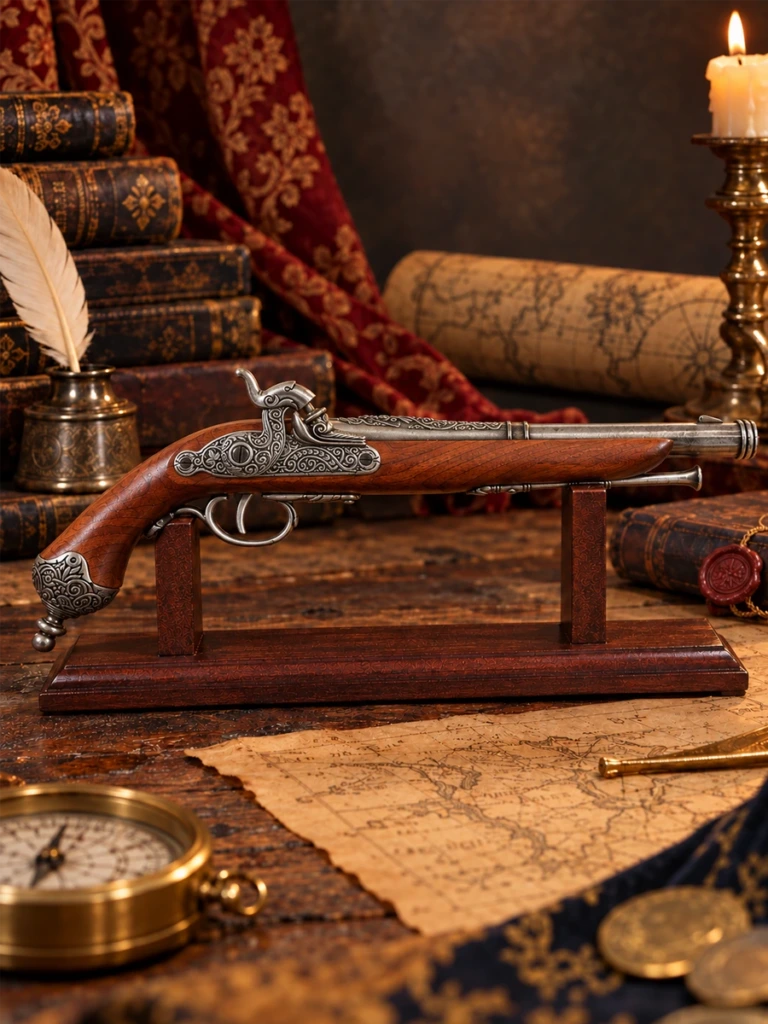 Pistola de percusión de Brescia (Italia), 1825 - 1